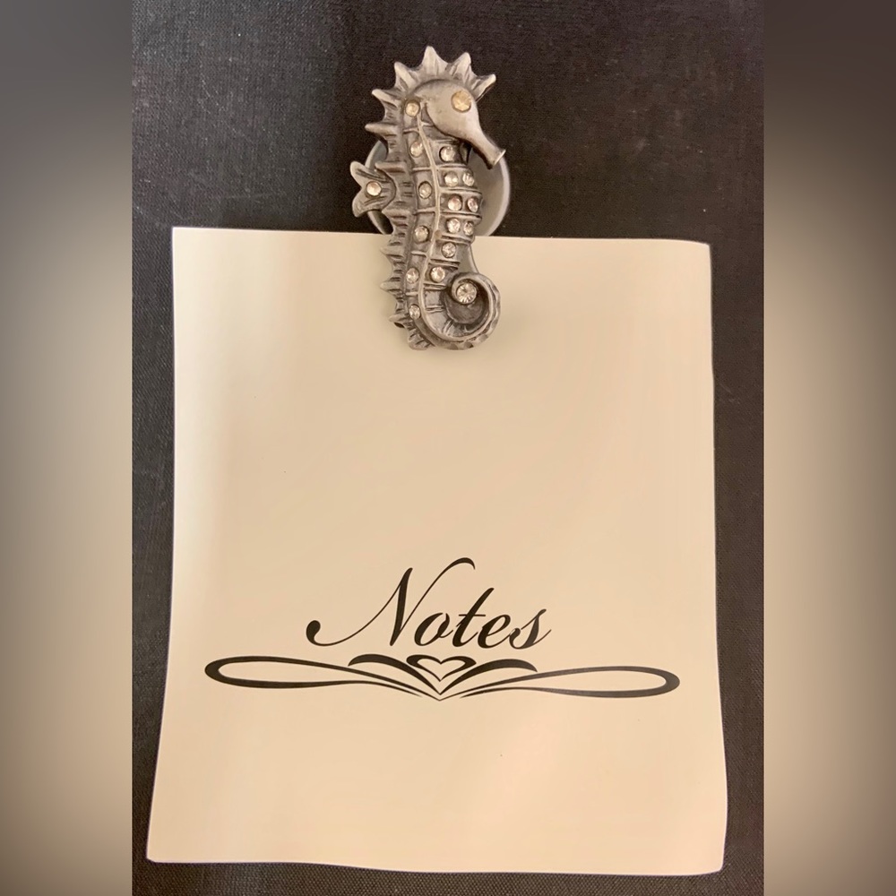 Pewter and Rhinestone Notepads - Picture 2 of 4